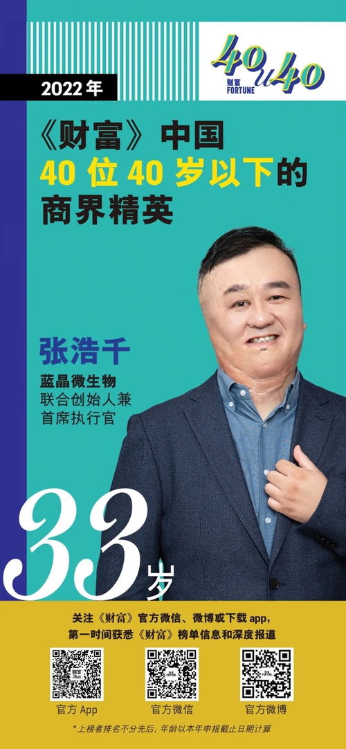 2022年 財(cái)富 中國(guó)40位40歲以下的商界精英 張一鳴入選 shein創(chuàng)始人上榜